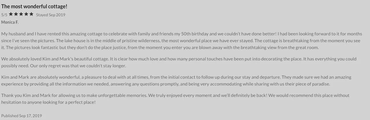Guest review