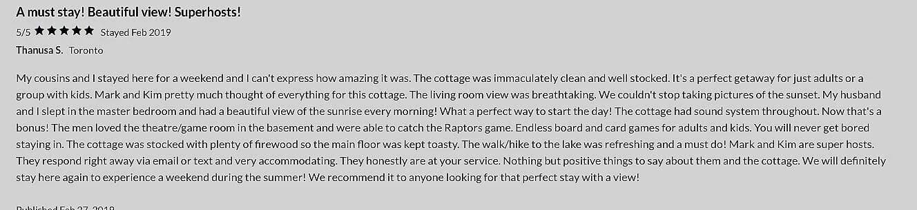 Guest review