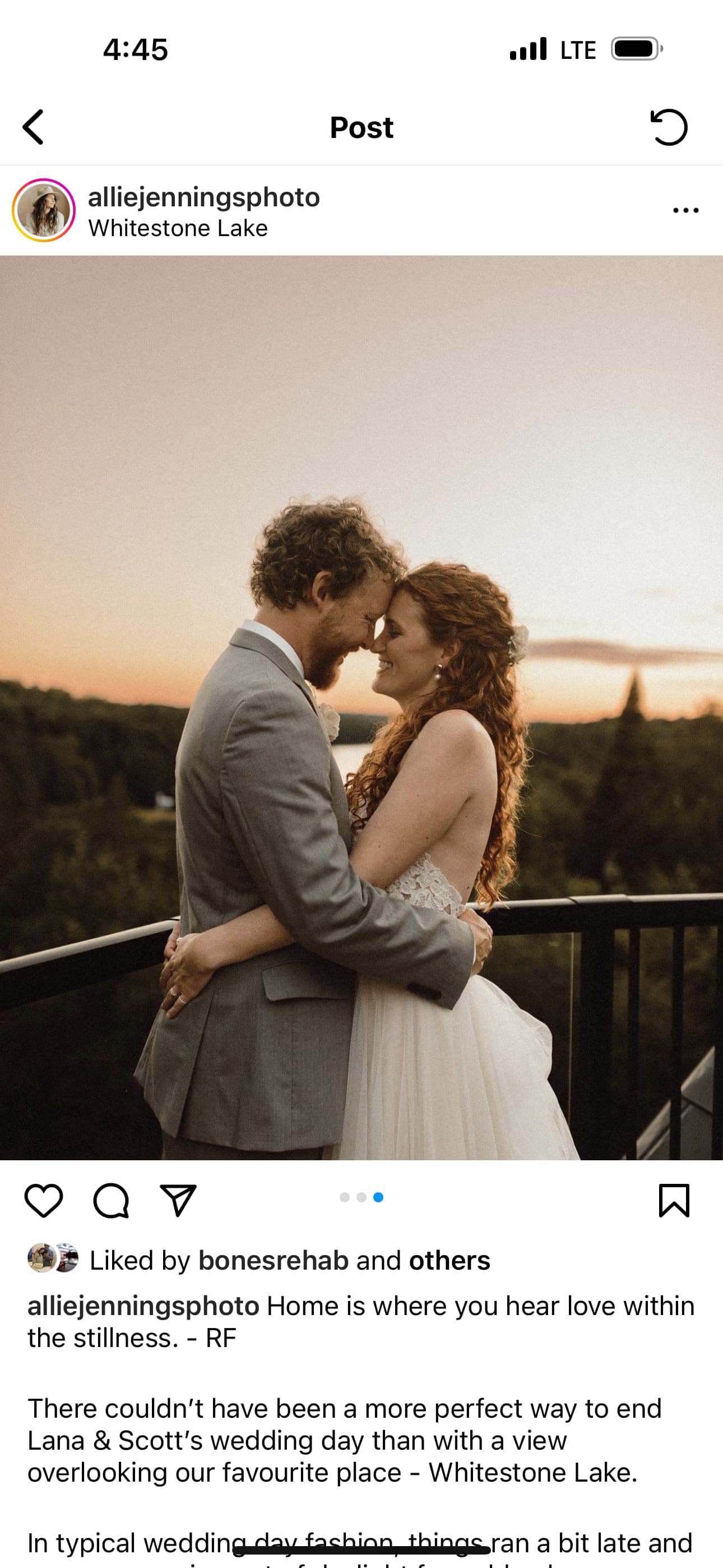 Couple at sunset on the deck